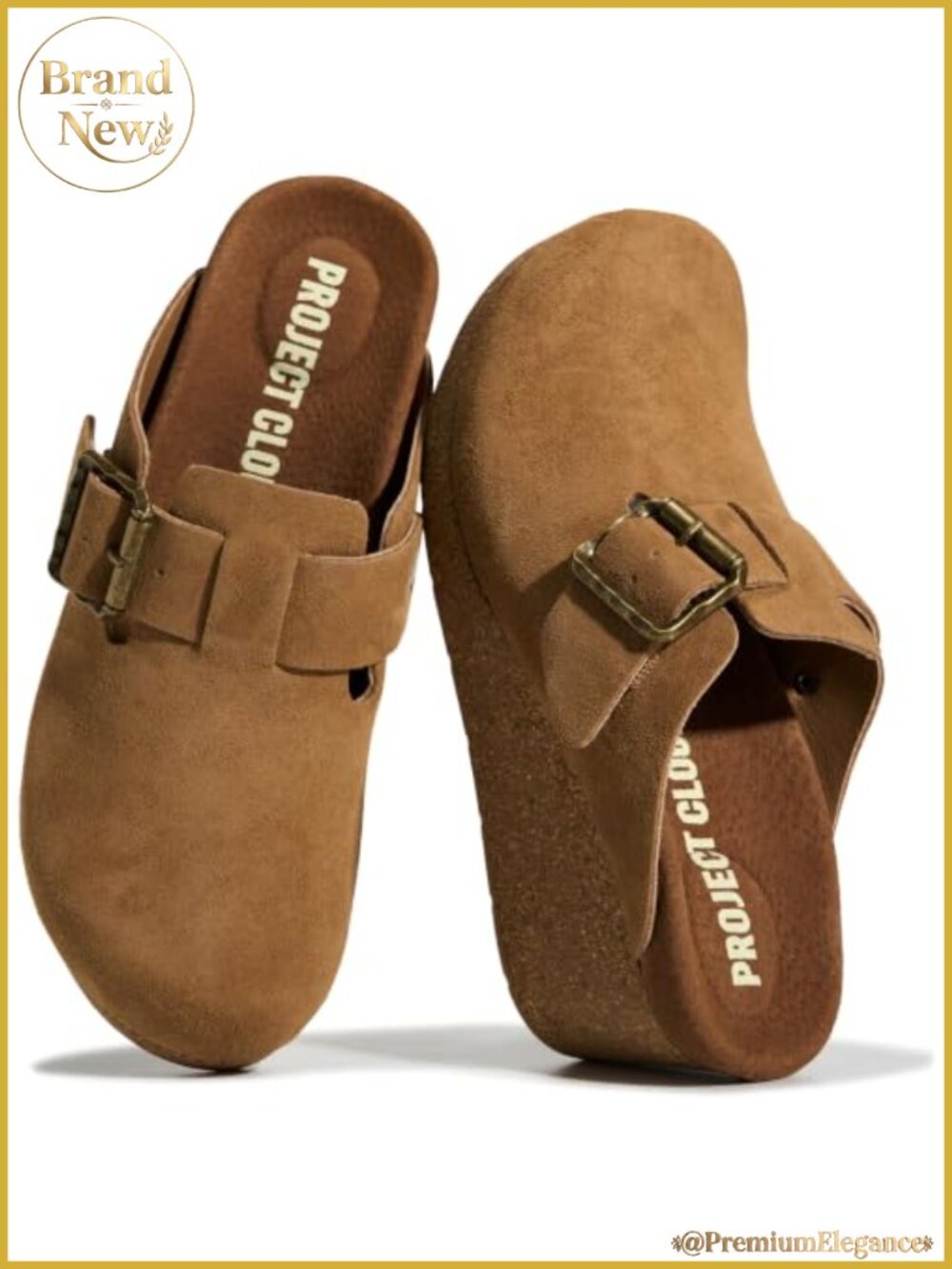 Project Cloud Genuine Leather Platform Clogs for Women - Womens Mules